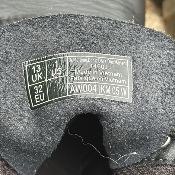 Dr. MartensKids' 1460 Softy T Leather Lace-Up Combat Boots Size US 1 - Picture 8 of 8